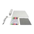 thumbnail image 1 of Tablero de mensajes acrílico con soporte, tablero de notas LED para escritorio, tablero de borrado portátil, incluye marcadores para la M, 1 of 8