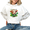 White-3, variant on Black Print Hoodie Graphic Sweatshirt St Patrick Day Star Accent Chicken Pattern Playful Comfortable Casual Wear Print Sweatshirt Graphic Tees Shirts Tops S-2XL