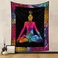 thumbnail image 2 of Tapiz de pared Yoga in India, microtela, 150 x 130 cm, 2 of 2