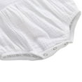 thumbnail image 4 of Baby Girls Ruffle Romper Cotton Embroidered Flower Jumpsuit, 4 of 5