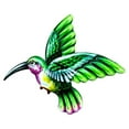 thumbnail image 2 of Colibrí de metal Jardín Decoración de la pared Colorido Valla al aire libre Arte Patio Esculturas Decoraciones colgantes para Patio Porche Sala de est Verde, 2 of 8