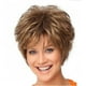 thumbnail image 4 of Fiudx Peluca Marrón, Cabello Corto con Capucha, Accesorio de Cosplay de Aspecto Natural, Fibra Resistente Al Calor, Fácil de Poner y Quitar, Ideal para Eventos y Fiestas, Incluye Gorro y Redecilla., 4 of 6