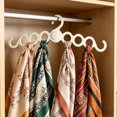 thumbnail image 4 of Deeceymbur Foldable Porous Clothes Hanger Wardrobe Storage Rack Household Multifunctional Rotating Plastic Space Saving Organizer, 4 of 6