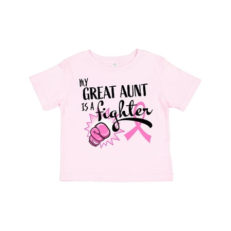 

Inktastic My Great Aunt is a Fighter- Breast Cancer Awareness Gift Toddler Boy or Toddler Girl T-Shirt