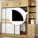 thumbnail image 1 of Estante flotante de esquina para pared | Estante de madera para dormitorio, baño, cocina y sala de estar | Blanco, negro o amarillo | 21,8 x 21,8 cm, 1 of 6