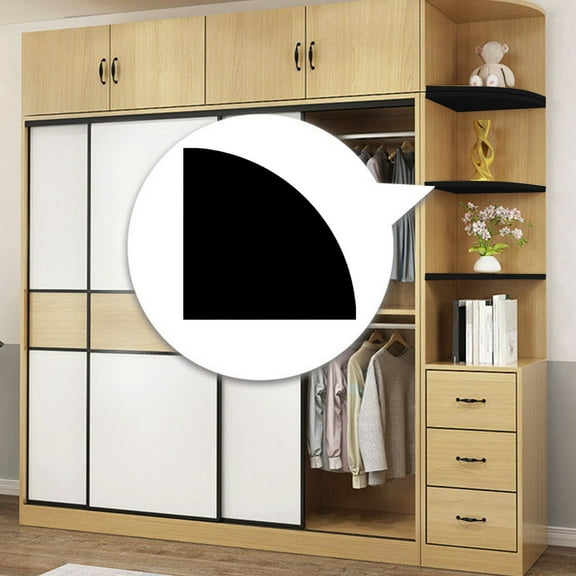 Floating Corner Shelf Wooden Wall Mounted Rack | 8.7x8.7 in | White, Black, Yellow | Space Saving Display for Bedroom, Bathroom, Kitchen