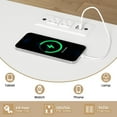 thumbnail image 4 of PLAMLE Nightstand side End Table for Bedroom with Drawers Storage Retro End Table Table with Charging Station Wooden for Living Room, 4 of 8