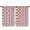 Pink Wavy Checkered, variant on Blackout Kids Curtains,Yellow and Black Checkered Pattern Children's Insulated Curtains Set Of 2,Bedroom Essentials,Toddler Room Decor 42"x54"