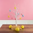 thumbnail image 2 of Northlight 29ct Painted Floral Spring Easter Egg Ornaments 3.25" - Yellow/Pink, 2 of 7