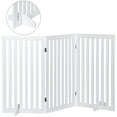 thumbnail image 2 of ZENSTYLE 36 Inch Foldable Pet Fence Home Entryway Doorway Indoor Dog Fence Pet Gate 3 Panels White, 2 of 10