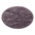 thumbnail image 4 of Alfombra redonda de 8 colores para el hogar, sala de estar, dormitorio, alfombra de moda, cojín de poliéster, alfombra larga de felpa para el Conjuntos de muebles de dormitorio gris morado Bearachild HA001679-06, 4 of 5