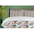 thumbnail image 4 of Ambesonne Mountain Duvet Cover Sets, Colorful Abstract Peaks, 2-Queen, Multicolor, 4 of 7