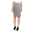 thumbnail image 2 of Kasper Womens Petites Printed Metallic Mini Skirt B/W 2P, 2 of 2