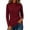 Wine -BA30, variant on Dwellite Women's Sweaters Waffle Knit Long Sleeve Pullover Tops Casual Crew Neck Sweater Loose Soft Tops for Fall Winter White L