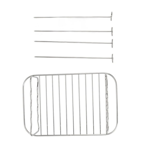 Fryer Rack Stainless Steel Rectangle Double Layer Fryer Accessory for NINJA FOOD 8QT Dual Basket Fryer