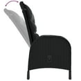 thumbnail image 3 of vidaXL 3 Piece Garden Bistro Set Poly Rattan Black, 3 of 5