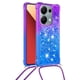 thumbnail image 2 of Funda para Xiaomi POCO M6 Pro 4G Brillantina Líquida Divertida Reluciente y con Cristales en Movimiento Cuerpo Cruzado con Cordón Ajustable, 2 of 5