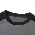 thumbnail image 6 of Zylanna Mens Raglan Long Sleeve Tees, Stretchy Raglan Sleeve Crewneck Classic Regular Fit Casual Layering Shirts for Men Gray, 6 of 9