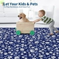 thumbnail image 5 of Garvee 10'x13' Modern Floral Pattern Area Rug, Machine Washble Rug Low Pile Floor Soft Carpet Non-Slip Stain Resistant Rug for Living RooM Bedroom Home Decor, Navy Blue, 5 of 8