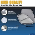 thumbnail image 5 of VNAF93 Upgraded DC97-16742A Dryer Lint Trap Screen Filter Replacement for Samsung Dryer - Stainless Steel Screen with Vent Cleaner Brush, Replace DC61-03048A, AP5306681, PS4221839, DV45H7000EW/A2, 5 of 9