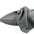 thumbnail image 4 of Lorviah Cotton Body Pillowcase - Ultra Soft & Luxurious 20"x54" Body Pillow Cover with Envelope Closure - 1 Pack - Dark Grey, 4 of 6