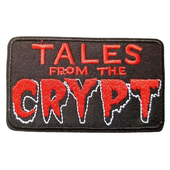 Tales Of The Crypt Name Logo 3.5 Inches Wide Embroidered Iron On Patch
