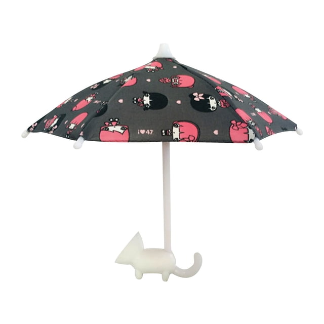 Fiudx Soporte Universal para Teléfono con Forma de Paraguas, con Ventosa Resistente, Parasol y Protección Contra La Lluvia, Regalo Ideal para Usuarios de Teléfono, Portátil y Compacto, Incluye Base y