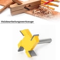thumbnail image 4 of 8mm Shank Spoilboard Surfacing Router Bit, Surface Router Bit, 4 Flute Face Mill, Milling Router Bit, Router Bit,1 * Router Bit,Yellow, 4 of 8