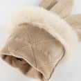 thumbnail image 5 of beishanbush Gloves Mittens Women Gloves Creative Fashion Gloves Gloves Thick Warm Winter Adult Beige, 5 of 6