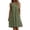 Z1#Green1001, variant on Puliio Summer Dresses for Women Sleeveless Round Neck Linen Blend Ruffle Hem Casual Dress with Pockets