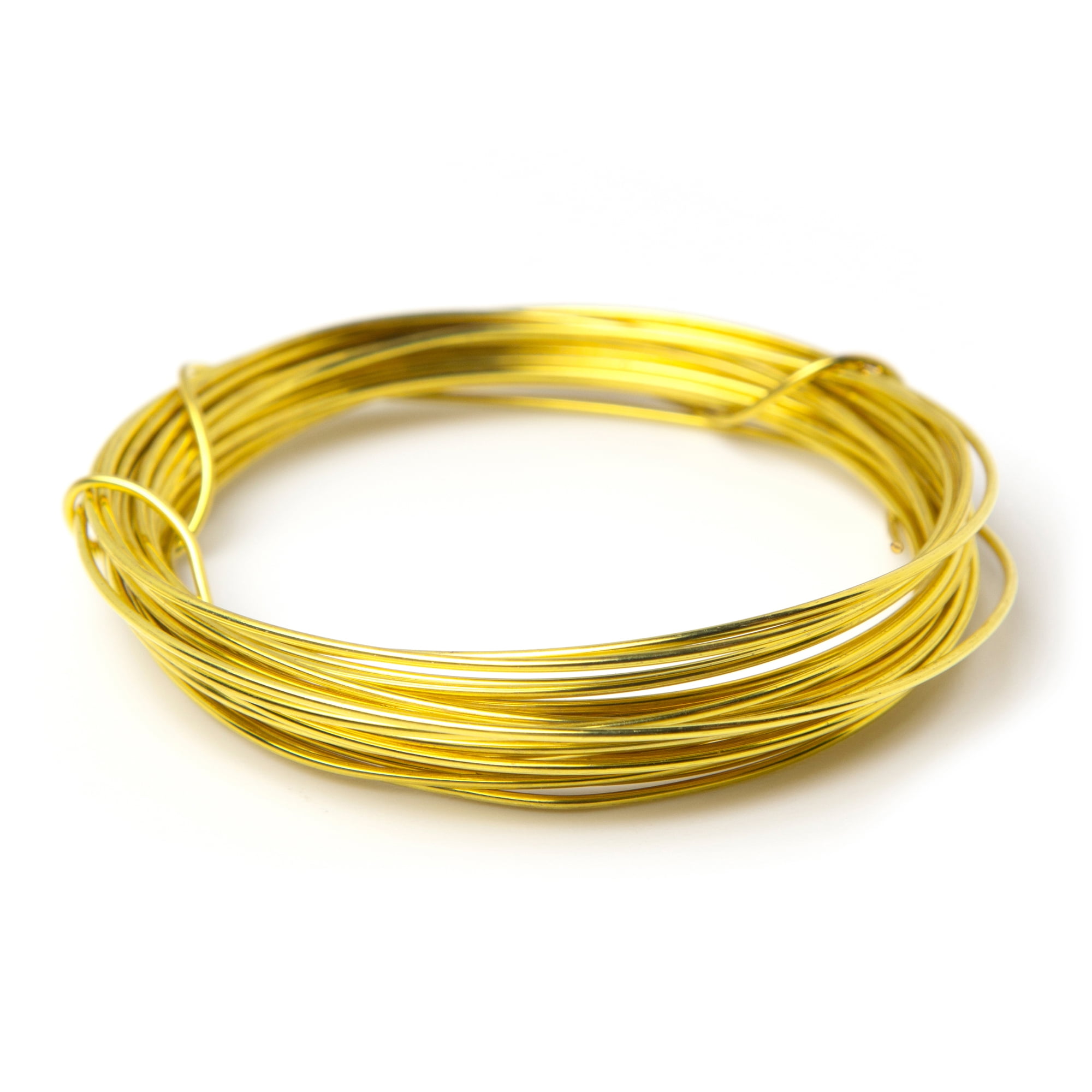 (2 pack) Cousin DIY Coated Copper Wire, Gold Finish, 18 Gauge, 14 ft Roll