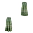 thumbnail image 1 of Sonducket larga plisada para niñas, faldas estampadas de cintura alta Retro bohemias, ropa de verano para novia e hija de vacaciones Type1 NO1 Sonducket CBP588675, 1 of 5