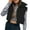 Black a1, variant on UQJfacai Womens Cropped Puffer Vest Zip Up Stand Collar Lightweight Sleeveless Padded Gilet Winter Coats Casual Outerwear with Pockets