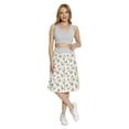 thumbnail image 2 of Women's Spring Albatross Peacock Butterfly A-line Printed Skirt Casual Wear, S, Purple and Pale Green, by Ambesonne, 2 of 6