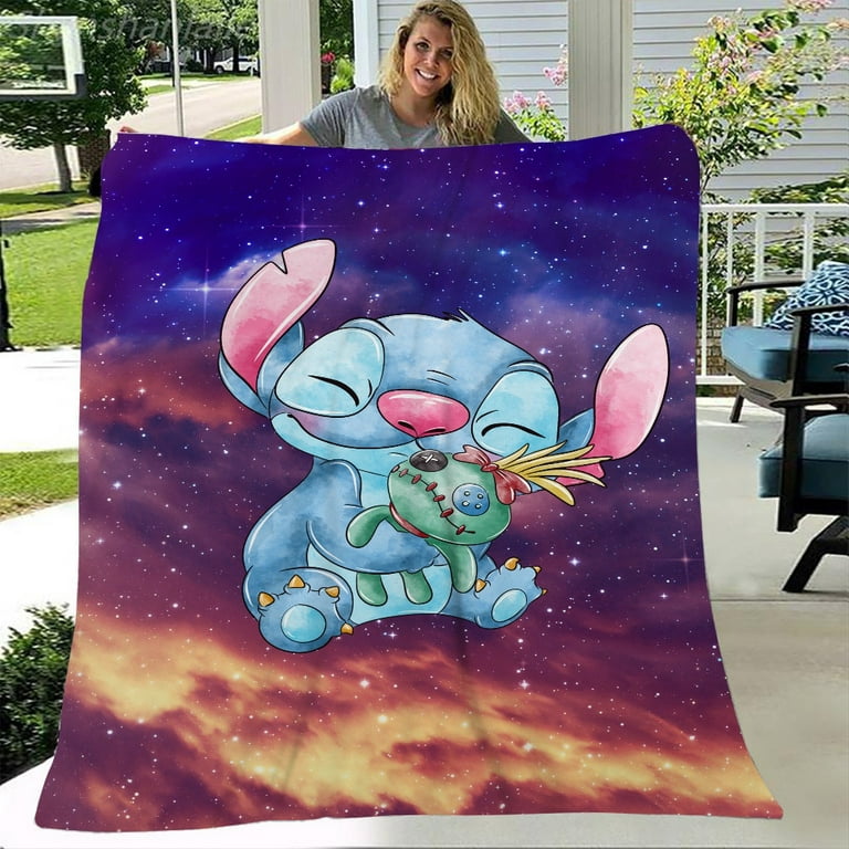 Christmas Gifts Lilo And Stitch Birthday Fleece Blanket - Jolly Family Gifts