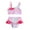 Pink, variant on GYRATEDREAM Girls Swimsuits Beach Swimwear Print Bikini Bathing Suit 2 Piece Swimsuits for 4-5 Years