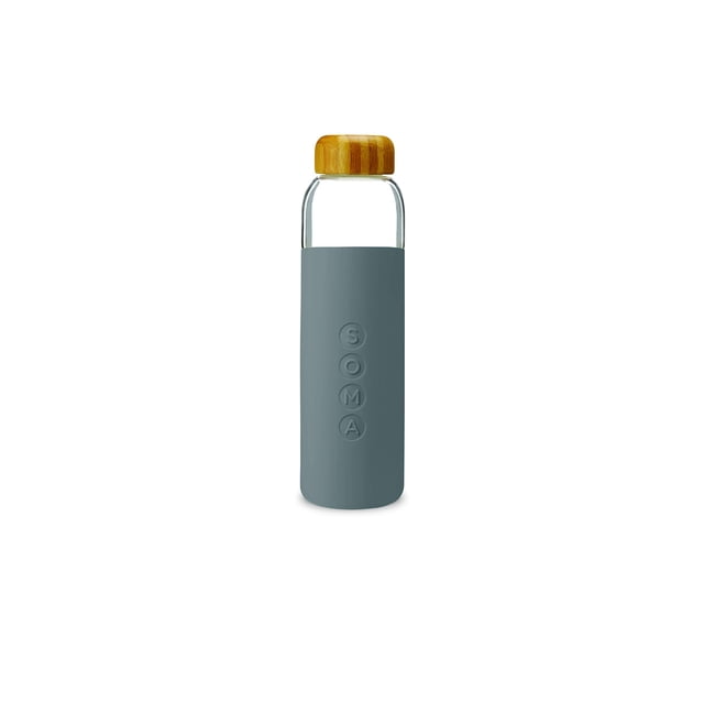 Botella de agua Soma Glass con funda de silicona, 500 ml, sin BPA