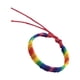thumbnail image 2 of Pulsera de colores arcoíris hecha a mano, moderna, con cadena de cuerda, brazalete sencillo para hombre y mujer (colores mezclados uniformemente), 2 of 8