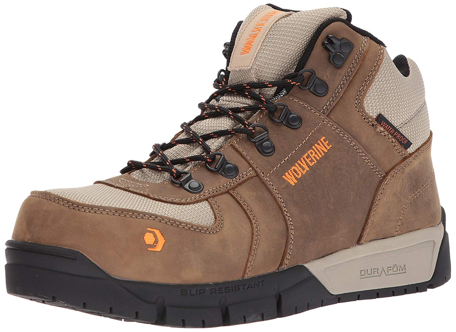 wolverine men's mauler hiker composite toe waterproof work boot