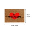 thumbnail image 3 of Valentine's Day Decor Valentines Coir Doormat Valentine's Day Outdoor Welcome Mat Love Hear Coir Door Mats Non-slip Washable Seasonal Holiday Floor Mat Indoor Outdoor Valentine's Day Decorations, 3 of 3