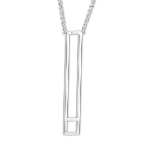 ARAIYA JEWELRY Sterling Silver Diamond Fashion Pendant Necklace for Women (1/10 Cttw, H-I Color, I2-I3 Clarity), 18"