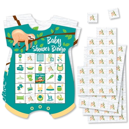 Big Dot of Happiness Let s Hang - Sloth - Picture Bingo Cards and Markers - Baby Shower Shaped Bingo Game - Set of 18 price history on PriceWatchPro