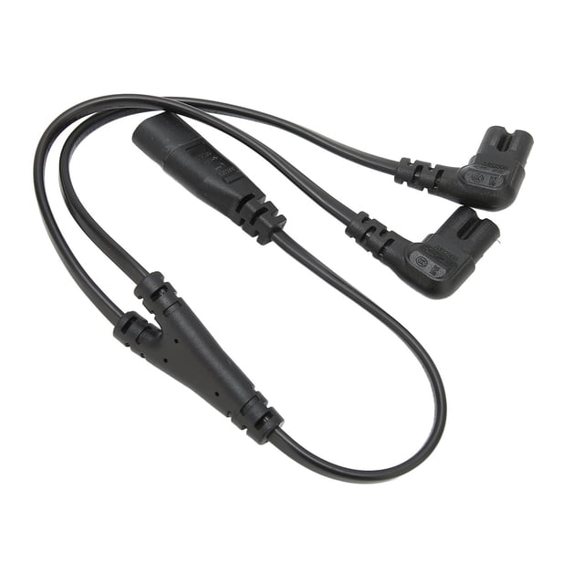 Cable IEC320 C8 A Dual C7, Cable Divisor De Potencia Seguro 100-250V Ignífugo Extensible Para Monitor LCD Para Cámara Digital