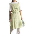 thumbnail image 1 of Cotton Apron Embroidered Letters Waterproof Oil Proof Apron with Pockets Chef Apron for Kitchen Mint Green Free Size, 1 of 10
