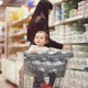 thumbnail image 4 of Funda para carrito de compras para bebé y funda para silla alta 2 en 1, cojín protector para carrito de bebé portátil para supermercado, funda para carrito de compras lavable a máquina, 4 of 7