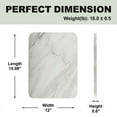 thumbnail image 4 of Koville Luxury Marble Granite Cutting Board for Kitchen,Rectangle, 16*12in, Arabescato, 4 of 7