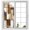 Brown, variant on Window Privacy Film Vintage Abstract Stained Glass Window Film Decorative Sun Block Window Cover Minimalist Patchwork Pattern Navy Blue Window Clings Static Adhesive Sticker for Bathroom 19.6"x39.3"