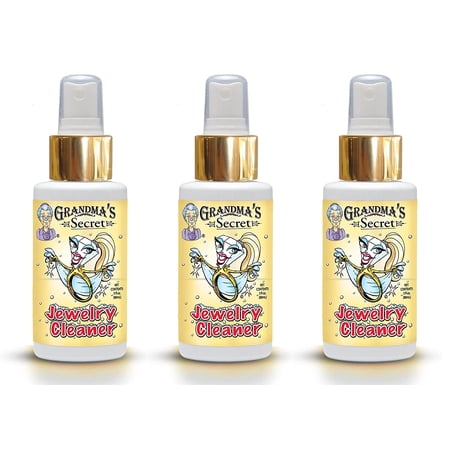 Grandma's Secret 3 oz Gold/Silver Jewelry Cleaning Solution Spray Bottle, 3-Pack