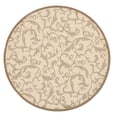 thumbnail image 2 of Safavieh Courtyard Kevin Floral Indoor/Outdoor Area Rug, Natural/Brown, 5'3" x 5'3" Round, 2 of 9