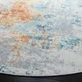 thumbnail image 3 of SAFAVIEH Aria Ulric Abstract Area Rug, Ivory/Rust, 6'7" x 6'7" Round, 3 of 7